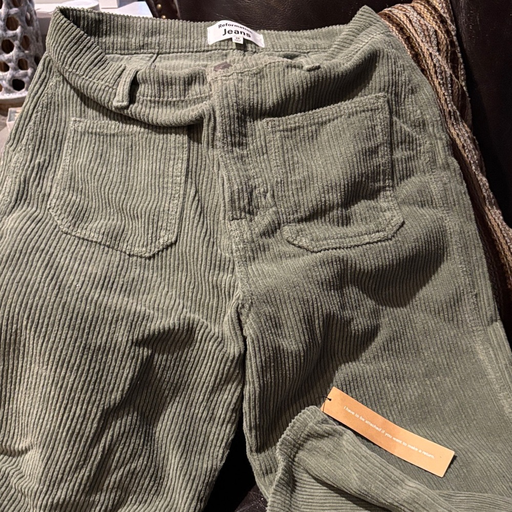 Corduroy Olive Green Women’s  Pants